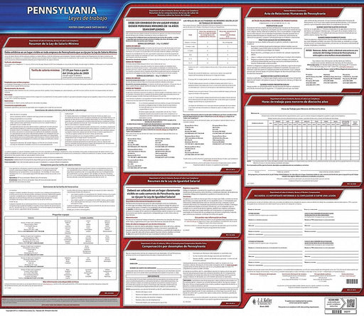 Labor Law Poster State Labor Law PA