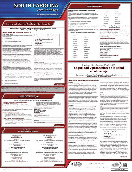 Labor Law Poster State Labor Law SC