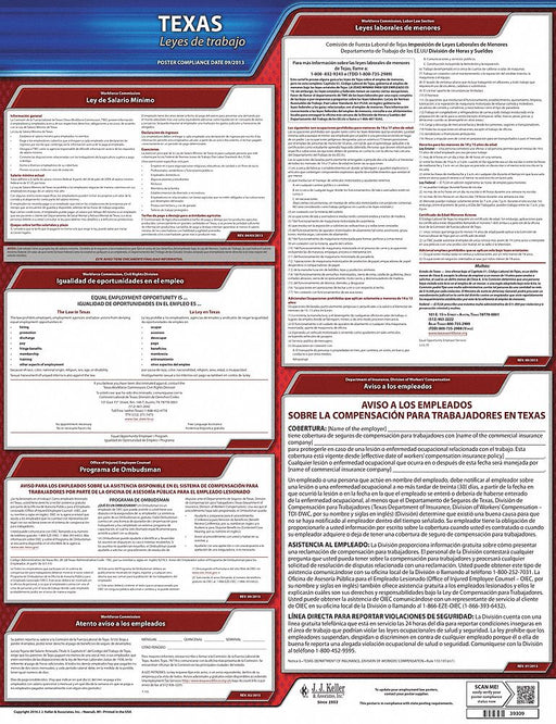 Labor Law Poster State Labor Law TX