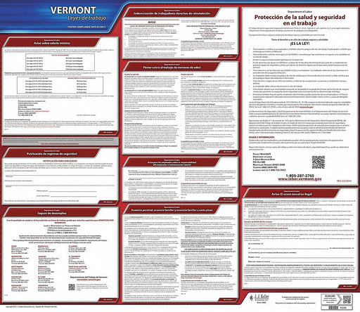 Labor Law Poster State Labor Law VT