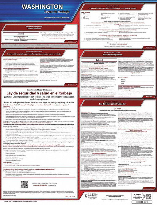 Labor Law Poster State Labor Law WA