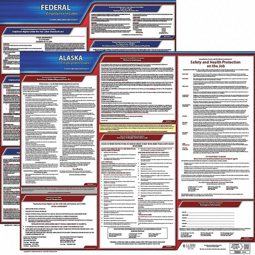 Labor Law Poster English AK Plastic