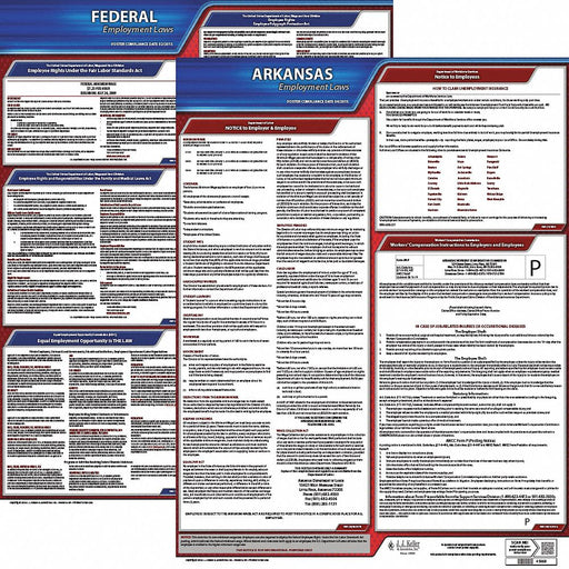 Labor Law Poster Kit AR English 19 in W