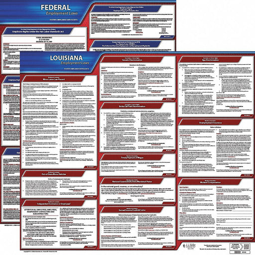 Labor Law Poster Kit LA English 27 in W