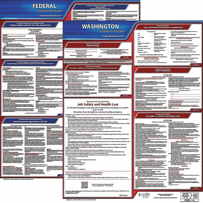 Labor Law Poster English WA Plastic