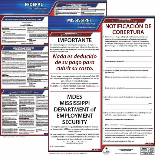 Labor Law Poster Fed/STA MS SP 20inH 3yr