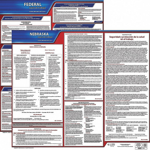 Labor Law Poster Fed/STA NE SP 20inH 3yr