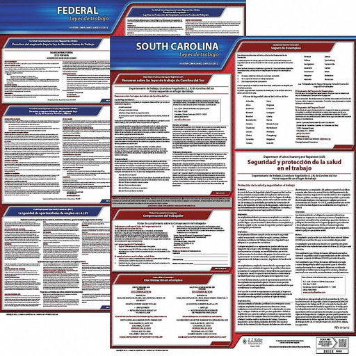 Labor Law Poster Fed/STA SC SP 20inH 1yr