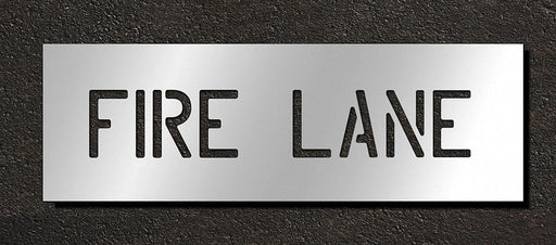 Pavement Stencil Fire Lane 4 in