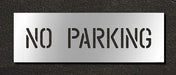 Pavement Stencil No Parking 4 in