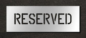 Pavement Stencil Reserved 4 in