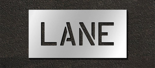 Pavement Stencil Lane 6 in