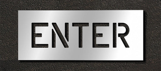 Pavement Stencil Enter 6 in