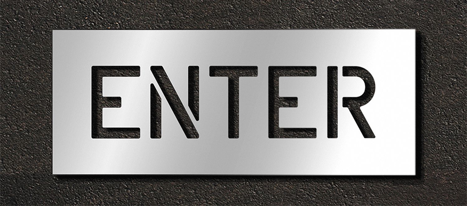 IndividualStencil Message Polyethylene