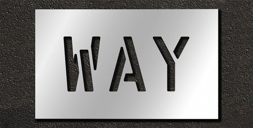 Pavement Stencil Way 6 in