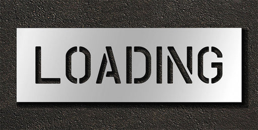 Pavement Stencil Loading 6 in
