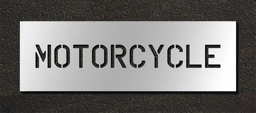 Pavement Stencil Motorcycle 6 in
