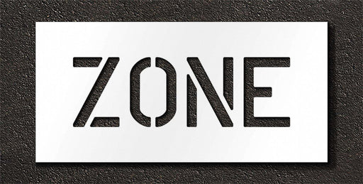 Pavement Stencil Zone 6 in
