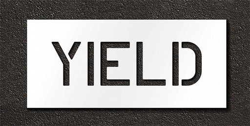 Pavement Stencil Yield 6 in