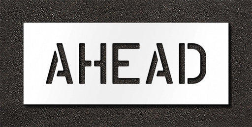Pavement Stencil Ahead 6 in
