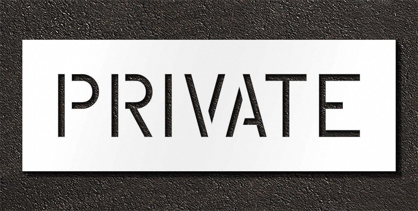 IndividualStencil Message Polyethylene