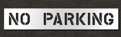 Pavement Stencil No Parking 8 in