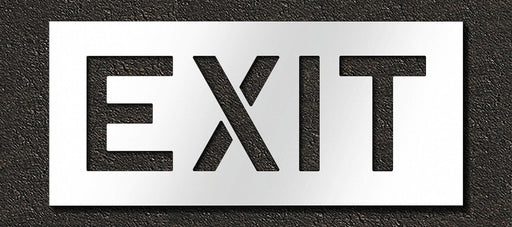 Pavement Stencil Exit 10 in