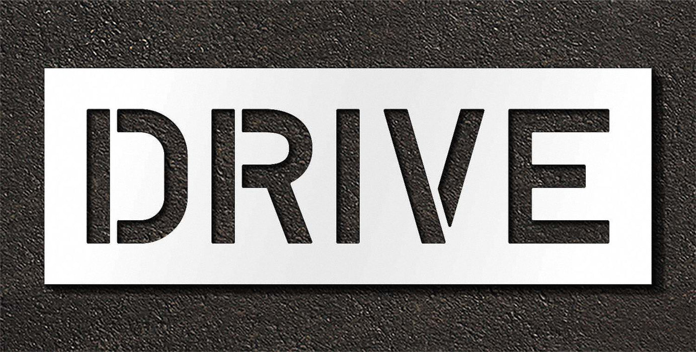 Pavement Stencil Drive 10 in