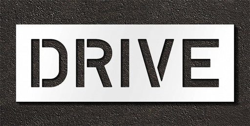 Pavement Stencil Drive 10 in