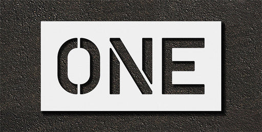 Pavement Stencil One 10 in