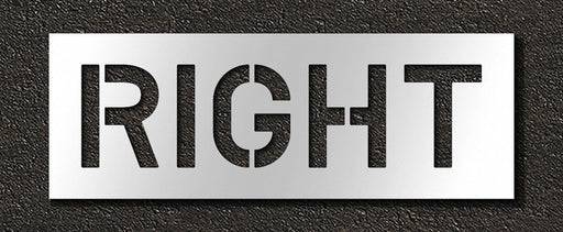 Pavement Stencil Right 10 in