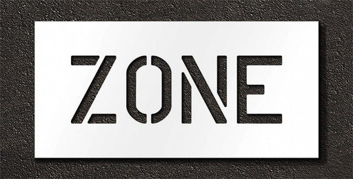 Pavement Stencil Zone 10 in