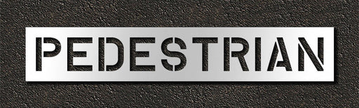 Pavement Stencil Pedestrian 10 in