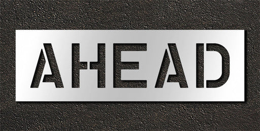 Pavement Stencil Ahead 10 in