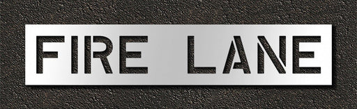 Pavement Stencil Fire Lane 10 in