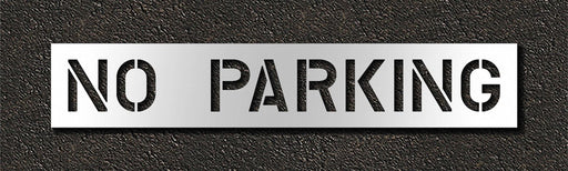 Pavement Stencil No Parking 10 in