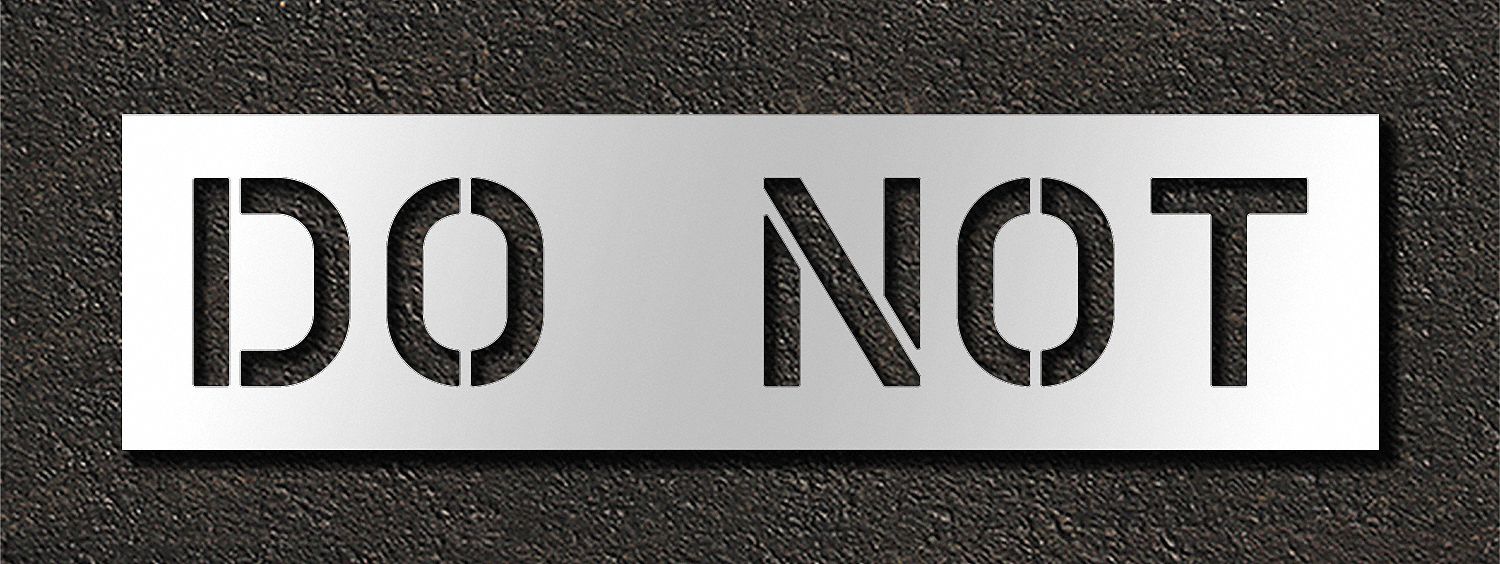 IndividualStencil Message Polyethylene