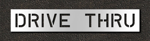 Pavement Stencil Drive Thru 10 in
