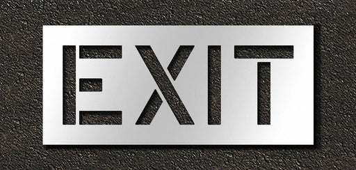 Pavement Stencil Exit 12 in