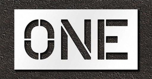 Pavement Stencil One 12 in
