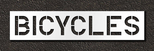 Pavement Stencil Bicycles 12 in