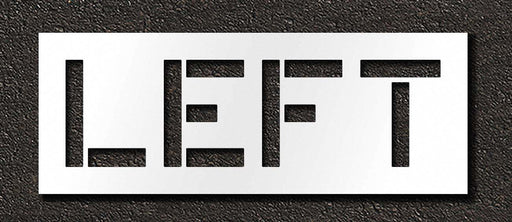 Pavement Stencil Left 12 in