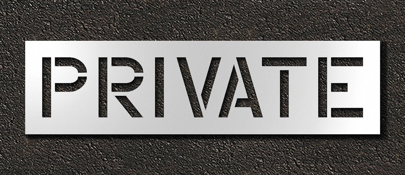 IndividualStencil Message Polyethylene