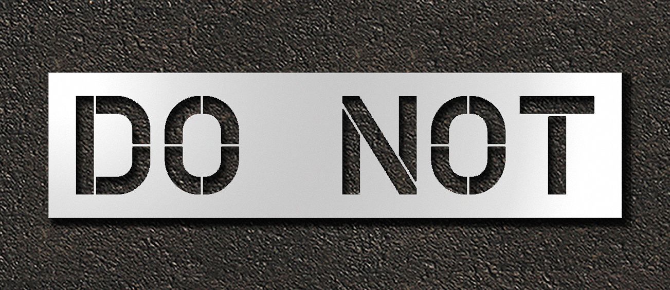 IndividualStencil Message Polyethylene