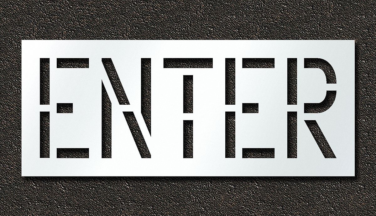 IndividualStencil Message Polyethylene