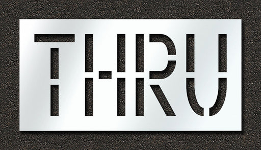 Pavement Stencil Thru 18 in