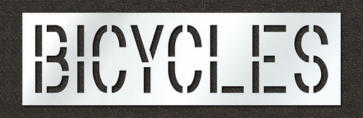 Pavement Stencil Bicycles 18 in