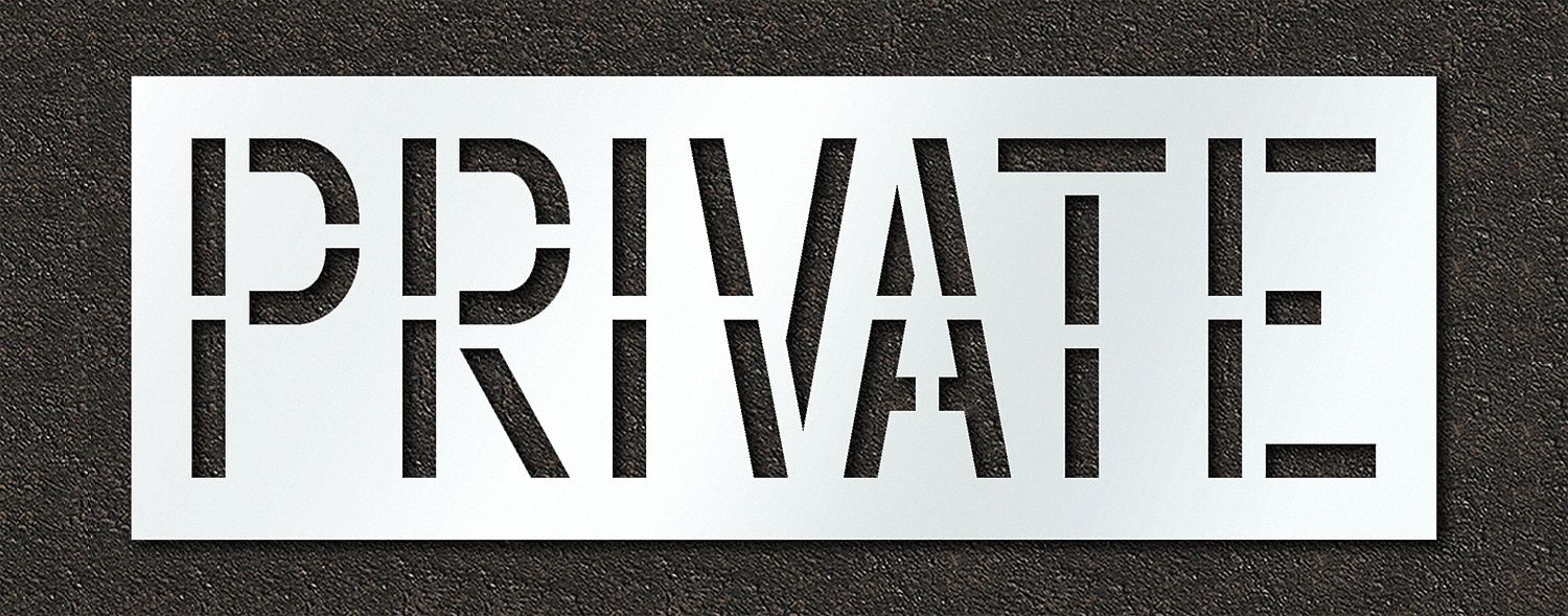 IndividualStencil Message Polyethylene