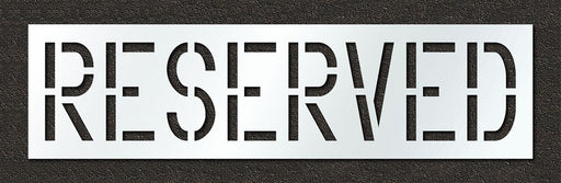 Pavement Stencil Reserved 18 in