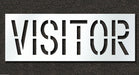 Pavement Stencil Visitor 18 in